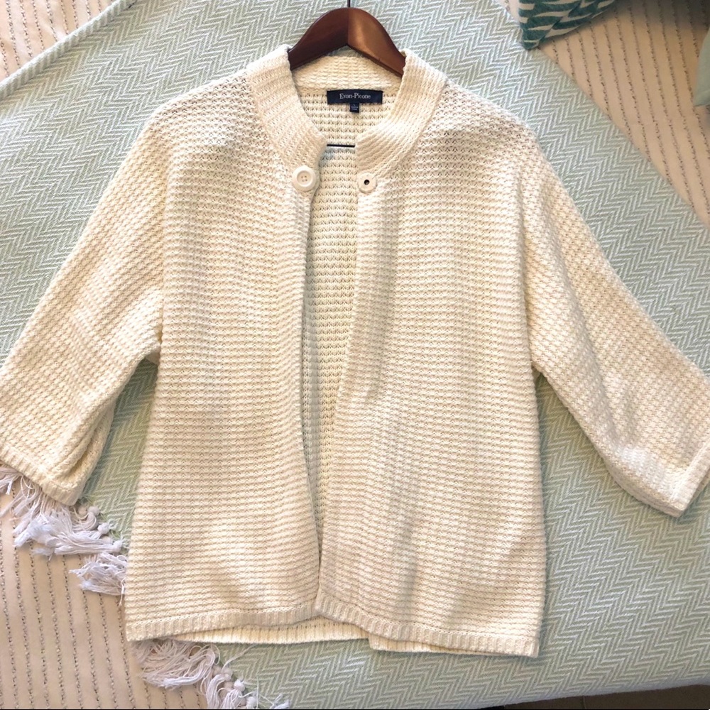 White Knit Cardigan